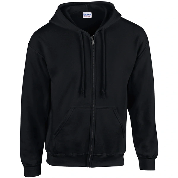  Gd058 Black Zipped Hoodie